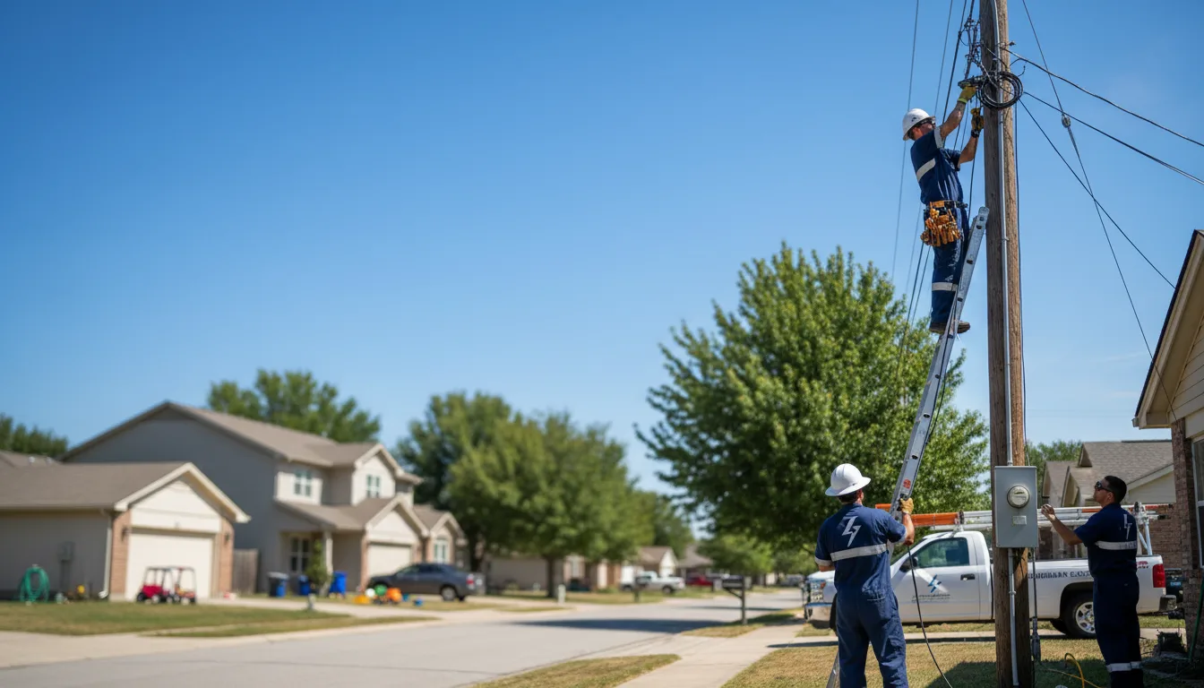 Residential electrician providing installation services in Batavia, IA